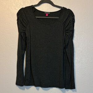 Vince Camuto gray knit top size S